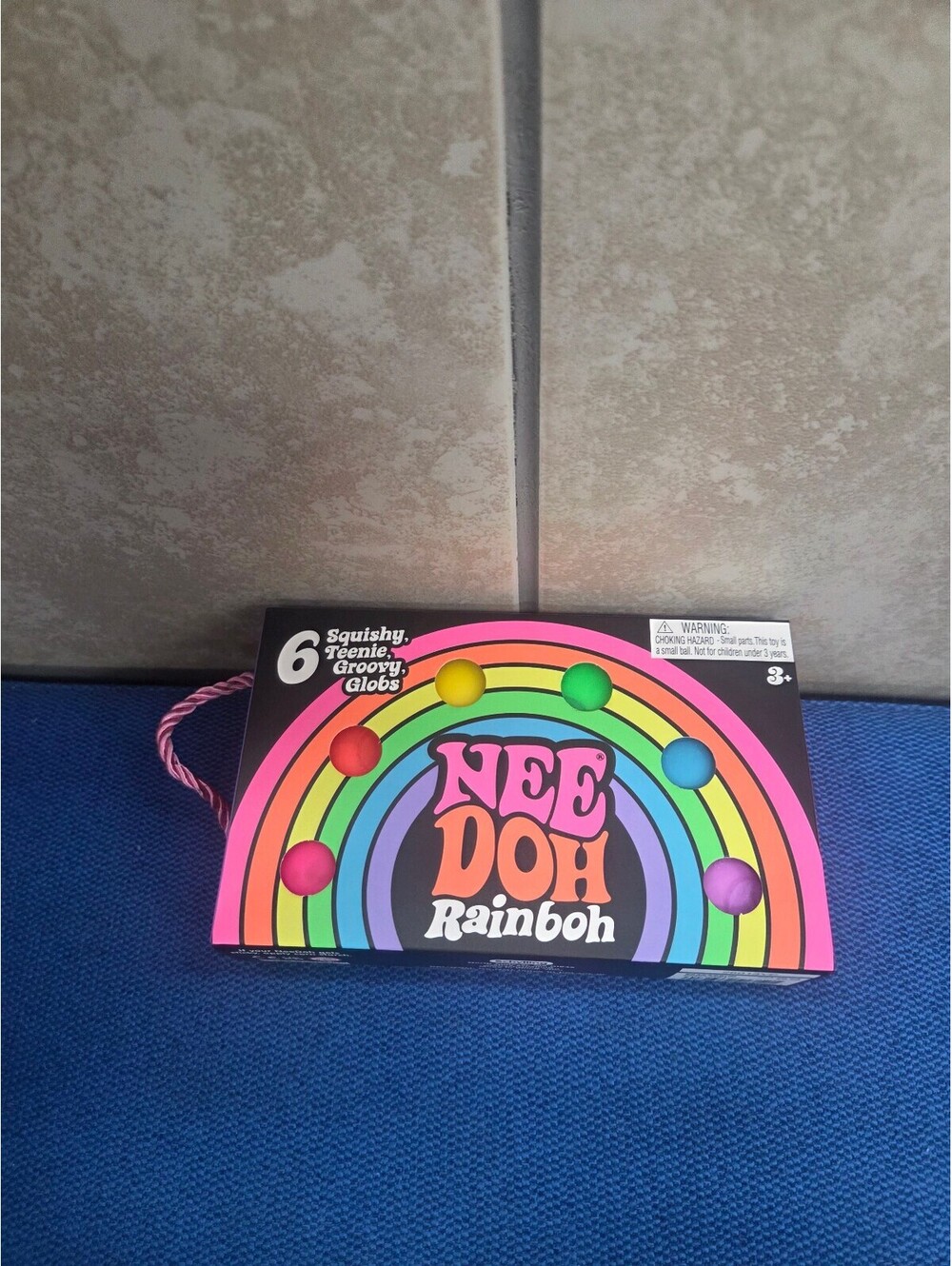 New NeeDoh Rainbow Squishy Teeny Groovy Globs - 6 Squashy Colors